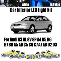 Canbus Indoor Ceiling Bulbs For Audi A3 8L 8V 8P A4 B5 B6 B7 B8 A5 A6 C5 C6 C7 A7 A8 D2 D3 Car LED Interior Map Trunk Light Kit