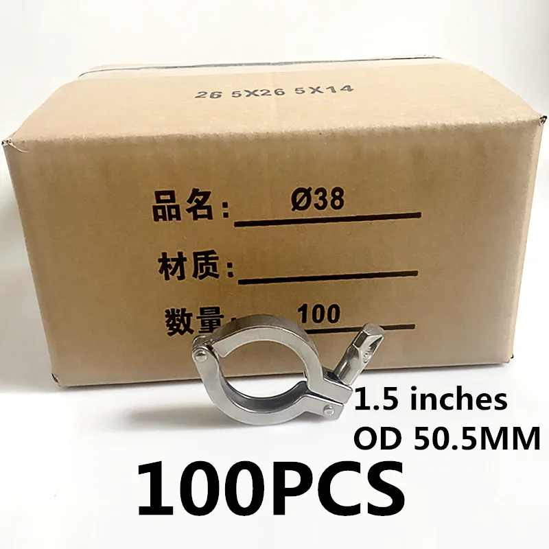 Tri Braçadeiras de Trevo para Virola Ss304 15 100 Pcs Aço Inoxidável