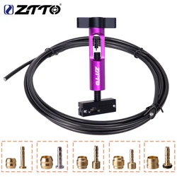 ZTTO MTB 2.5m Bicycle Hydraulic Disc Brake Hose Connector Insert Olive Set And Bike Cable Cutter Oil Neddle Install Tool