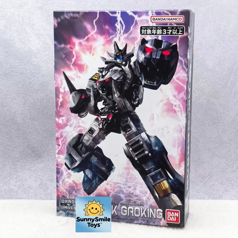 

In Stock Bandai Dxrobo Universe Hyakujuu Sentai Gaoranger Black Gao King Transformable Robot Action Figure Model Toy Gift