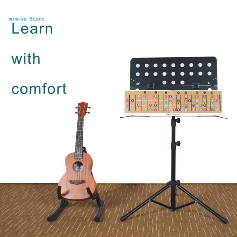 pipi Ukulele Chord Chart Poster Fingering Diagram Chord Poster for Adult or Kid image 4