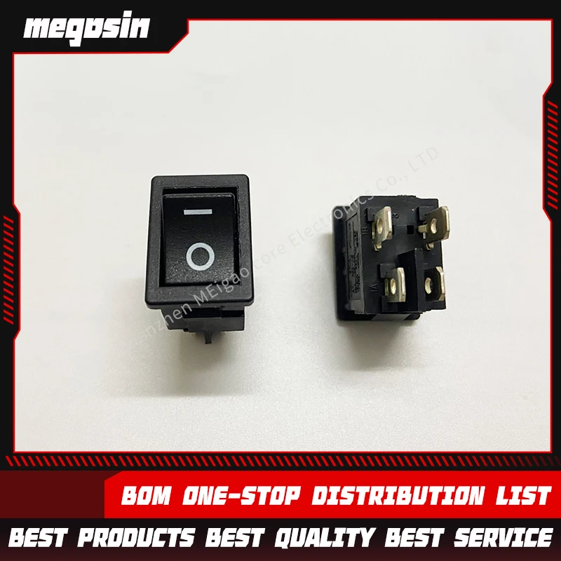5PCS/LOT  Ship-shaped switch SR-21 four-pin two-position lift plate power switch 13A large current 15*21MM