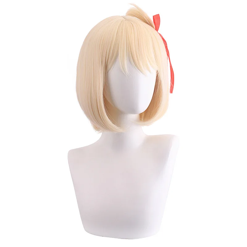 Short Bob Synthetic Wig Red Cosplay Hair Wig for Women Heat Resistant Fiber Daily Party Anime Costume