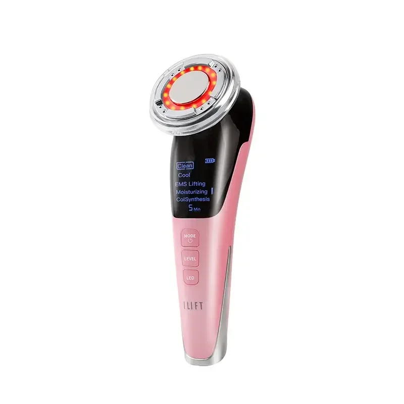 

2025The popular EMS electric anti-wrinkle cool Blue Light care mini ems face lifting device