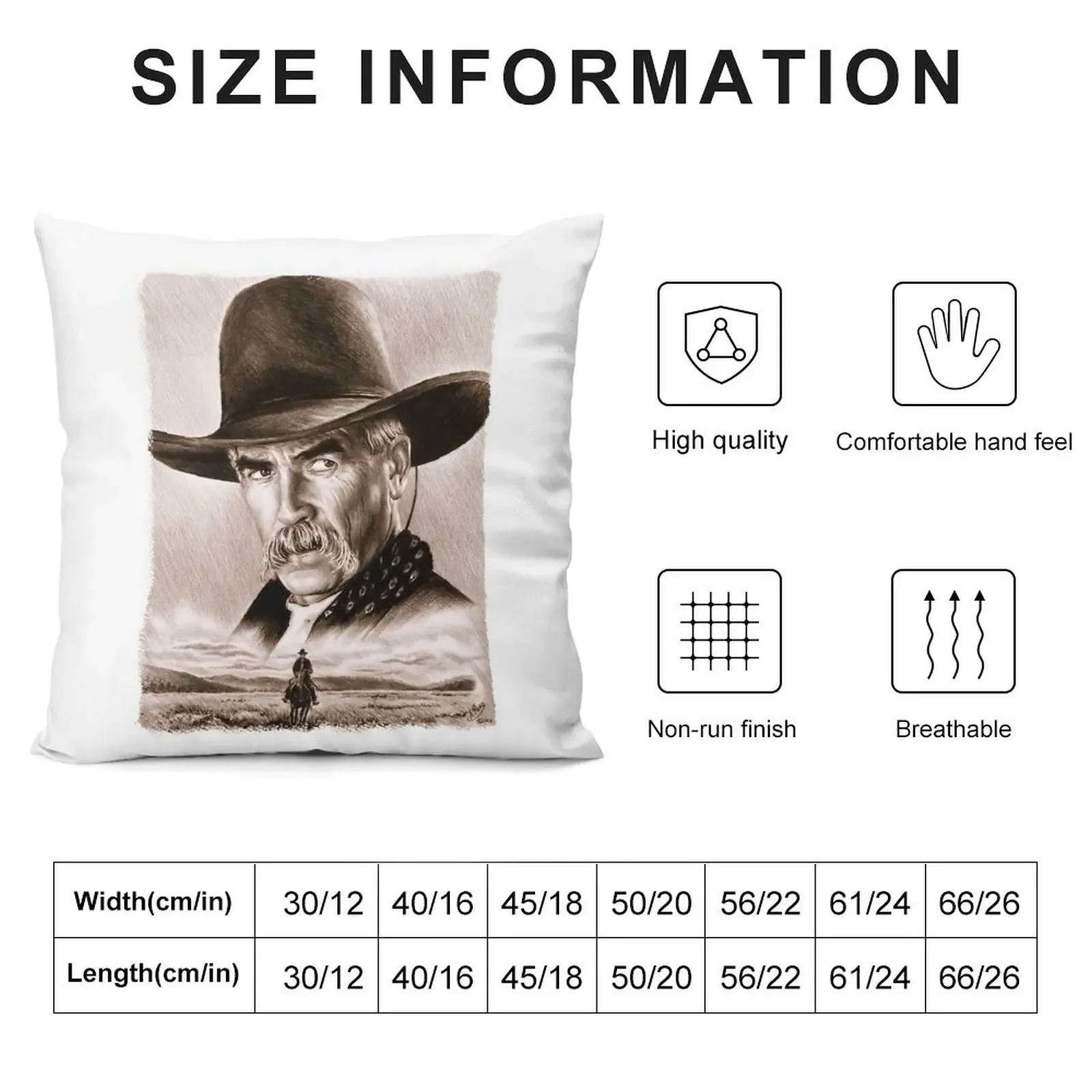 Sam Elliot Actor Received Many National Awards Golden Globe Academy The Lone Rider Sepia Gift For Throw Pillow