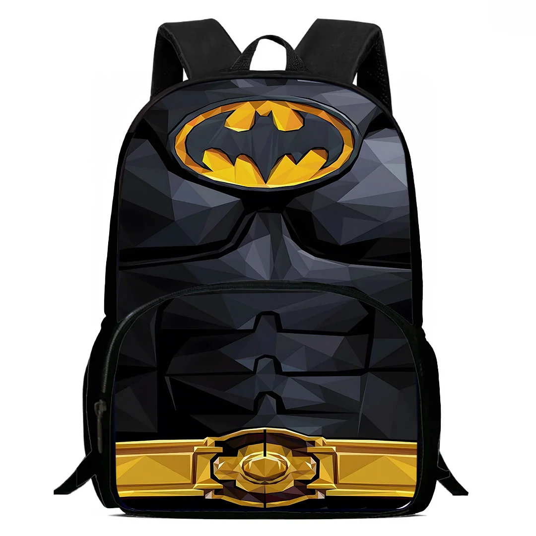 Sacs à dos Smile Hero Batmans pour enfants, garçons et filles, cadeau d'anniversaire pour étudiants, sacs d'école pour enfants, grande capacité, sac à dos de camping durable