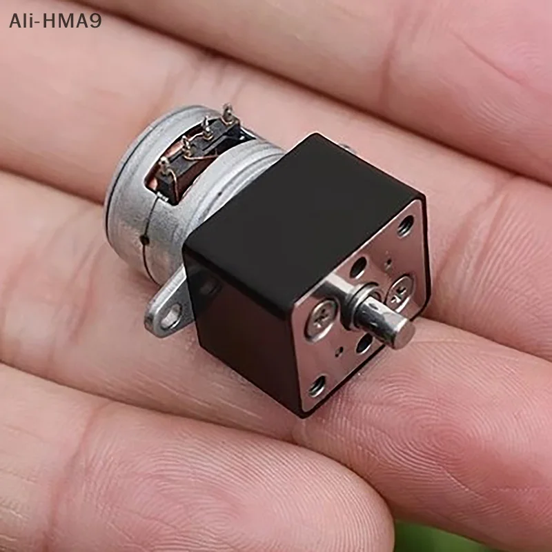 HMA9-1PC Micro Full Metal Gearbox Gear Stepper Motor Mini 15mm 2-Phase 4-Wire Gear Stepper Motor DIY Robot Car Monitor Camera