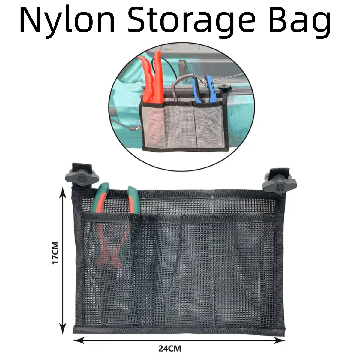 

Marine Boat Yacht Kayak Canoe Gear Accessories Beer Fishing Tackle Box Mesh Kayak Storage Bag Side Pocket Storage Bag