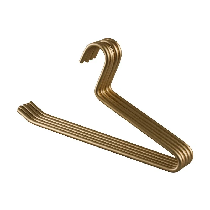 

Goose pants rack z-shaped pants rack pants light luxury household storage thickened bold space aluminum hanger