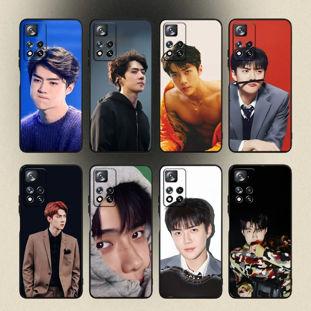 Oh Se Hun E-EXOs  Phone Case For Samsung Galaxy A20,A21s,A22,A31,A32,A52,A53,A72,73,A80,A91 Soft Black Cover