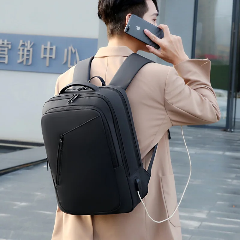 

Korean version of the simple fashion business backpack men's laptop bag outdoor travel backpack large capacity student backpack