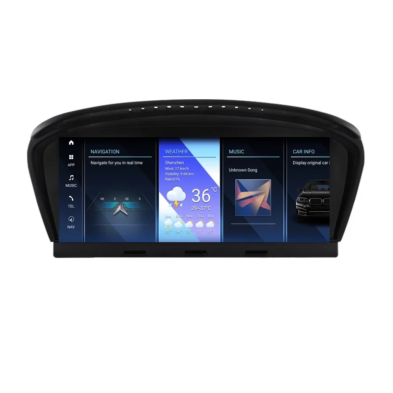 8.8 Inch Head Unit Dashboard Display Wireless Carplay Android For BMW E60 E61 E62 E63 E90 E91 E92 E93 Radio Upgrade