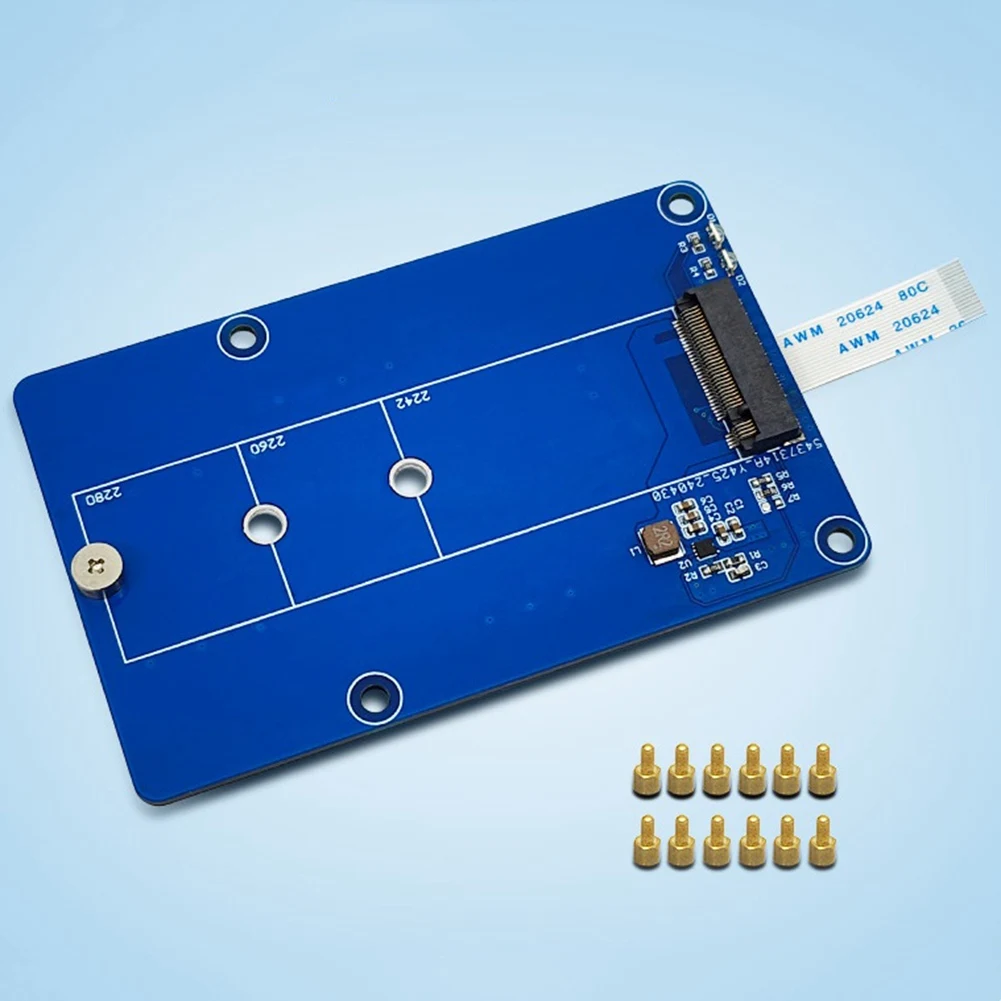 Stylish-For Raspberry Pi 5 PCIE M.2 SSD Expansion Board Support M.2 Nvme Hard Drive Protocol For RPI 5
