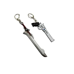 Devil Dante Sword Rebellion Awakening Keychain Game Keychains Cosplay keyring Metal Pendant Gift