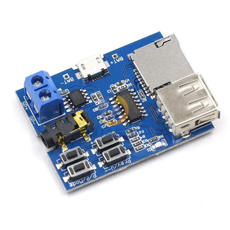 TF card U disk MP3 Format decoder board module amplifier decoding audio Player