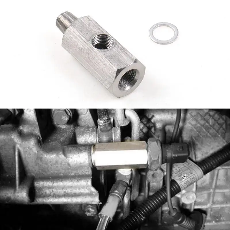 

Oil Pressure Sensor Tee 1/8"NPT Female To M12 M10 M14 1/8NPT 1/4NPT Oil Pressure Sensor Connector Feed Line Gauge Tee Adapter