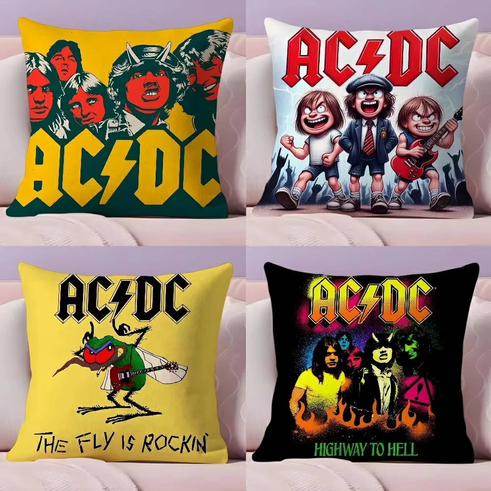 

Наволочка Rock Band A-AC-D-DC Наволочка Ультрамягкая, приятная для кожи ткань Cloud Like Comfort и скрытая молния