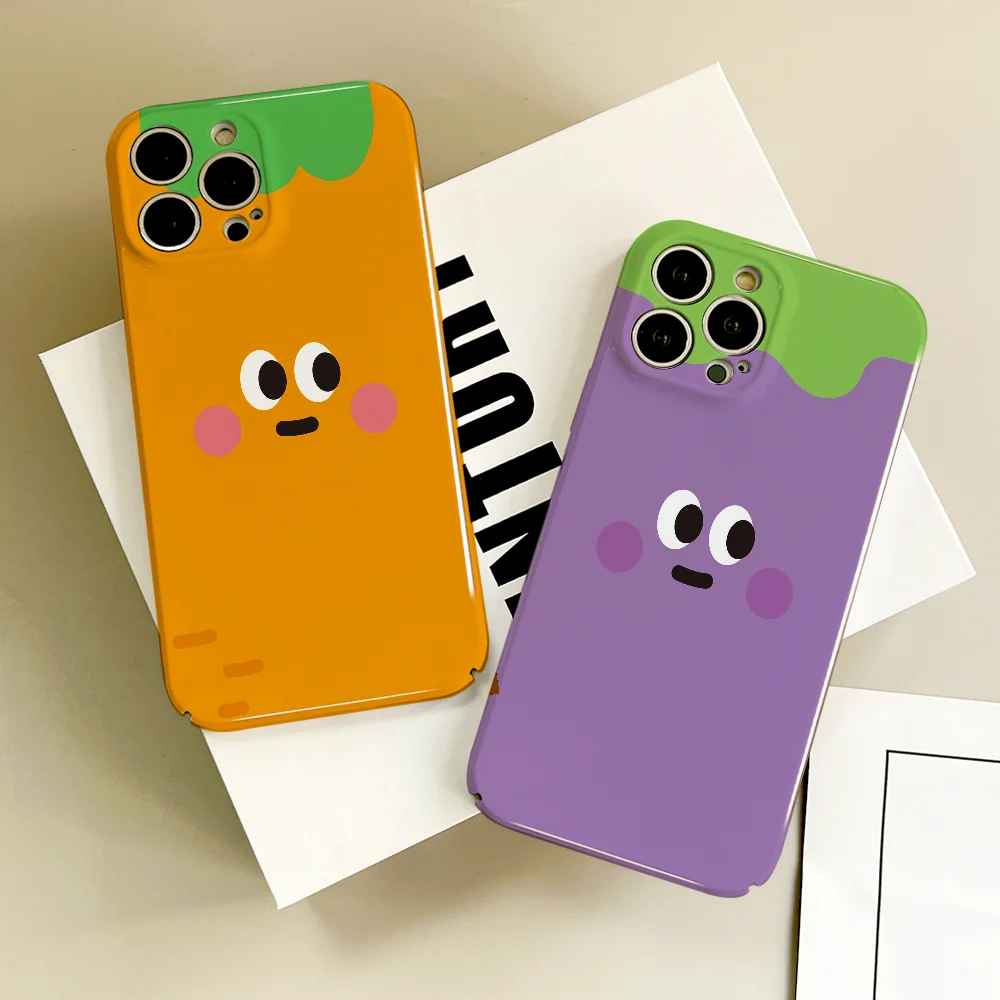 cute C-CARROT FRIENDS phone case For iPhone 17 16 15 14 13 12  Plus Pro Max Mini Air Glossy Best Price HD Hard Cover Film Shell