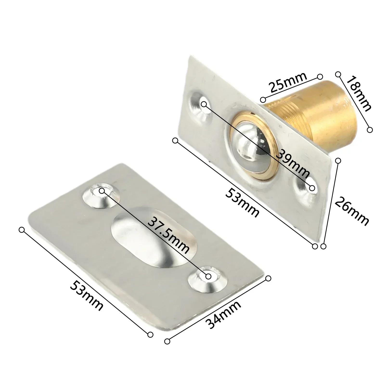 Ball Catch Latch Door Top Bead Door Top Bead Ball Catch Door Spring Latch Spring Ball Latch Green Bronze Invisible