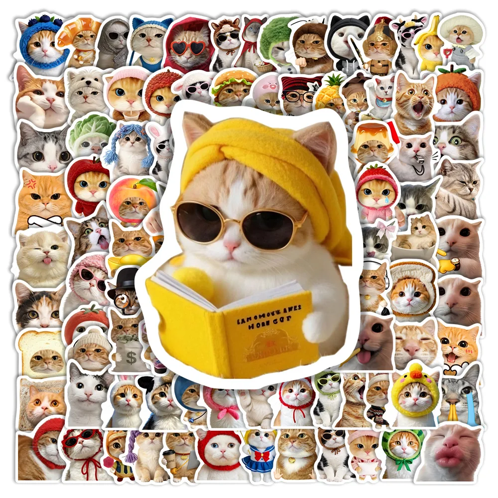 Funny Wholesome Adorable Meme Cat Stickers Vinyl Waterproof Decal  DIY Gift for Journaling Scrapbook Laptop Phone Bottle Luggage