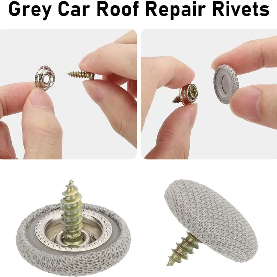 1/20pcs Car Ceiling Buckles Fixing Clips Car Interior Roof Cloth Screw Caps Rivet Fixer Retainer Fastener Buckle Car Accessories