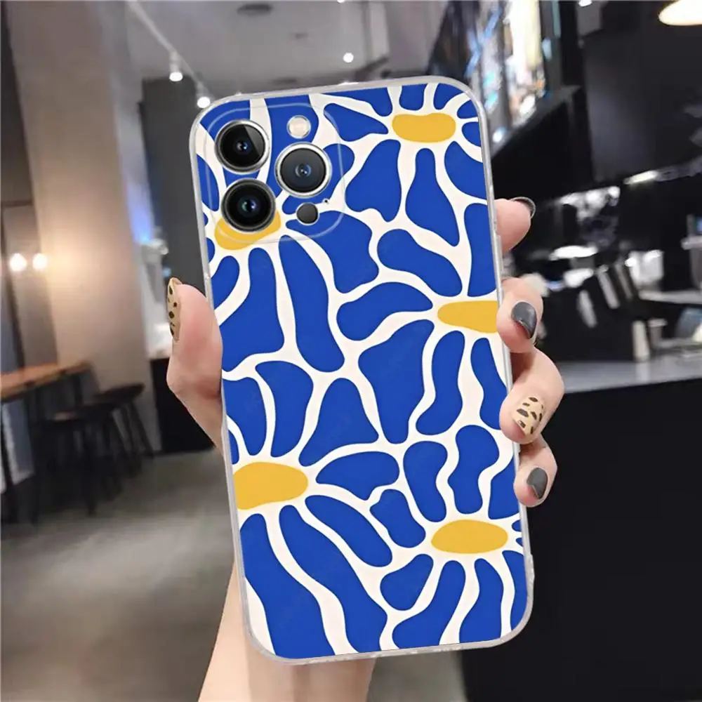 Abstract Flower Market Phone Case For iPhone 15 14 11 12 13 Mini Pro XS Max Cover 6 7 8 Plus X XR SE 2020 Funda Shell