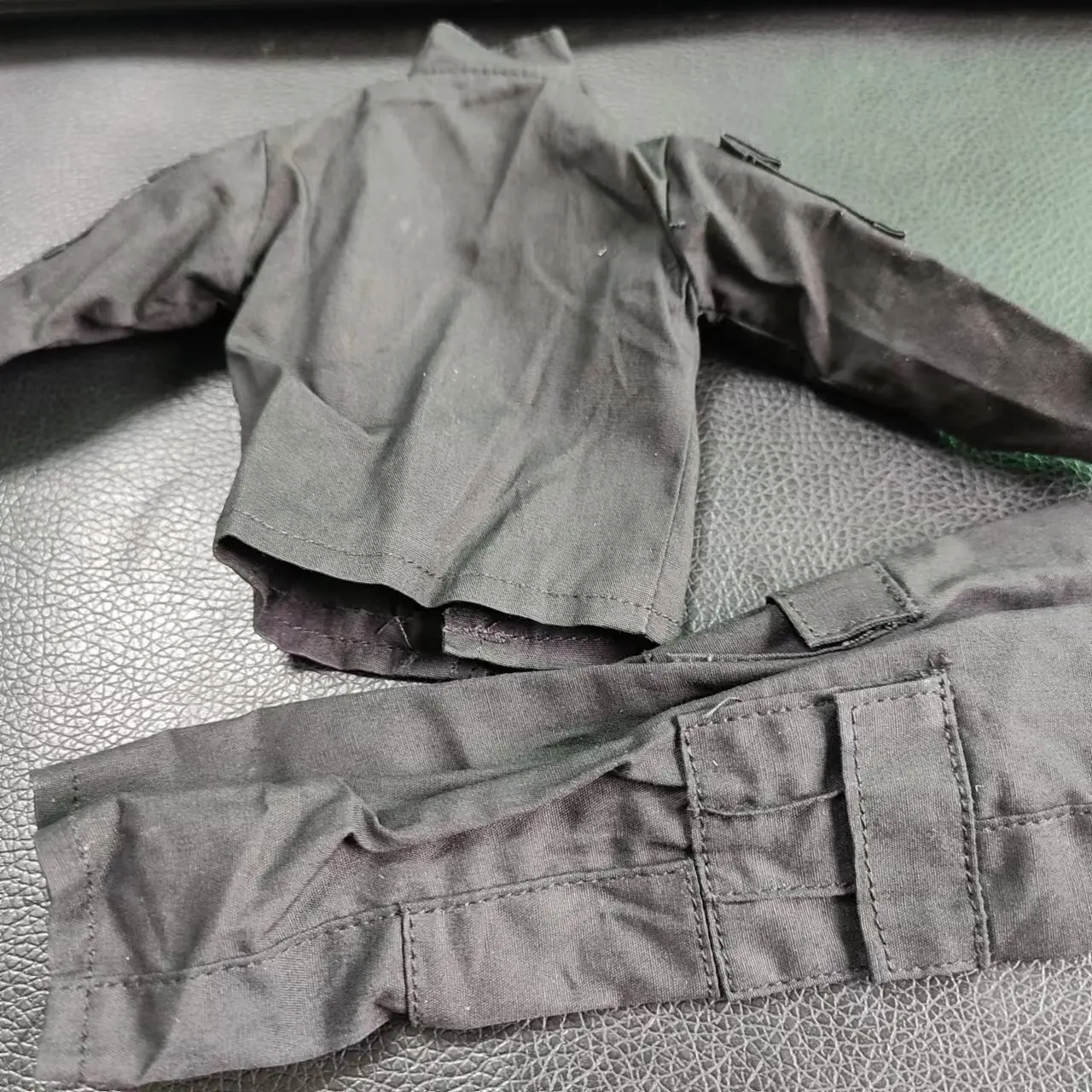 1/6 مقياس الذكور الإناث الملابس السوداء القتالية دعوى الملابس مجموعة الجندي الأسود موحدة الملابس نموذج لشخصية عمل الجسم 12 "الشكل