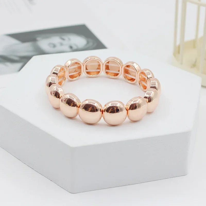 

European and American Fashion Popular Ins Enamel Enamel Macaron Color Women's Bracelet Bohemian Style DIY Elegant Female Bangle