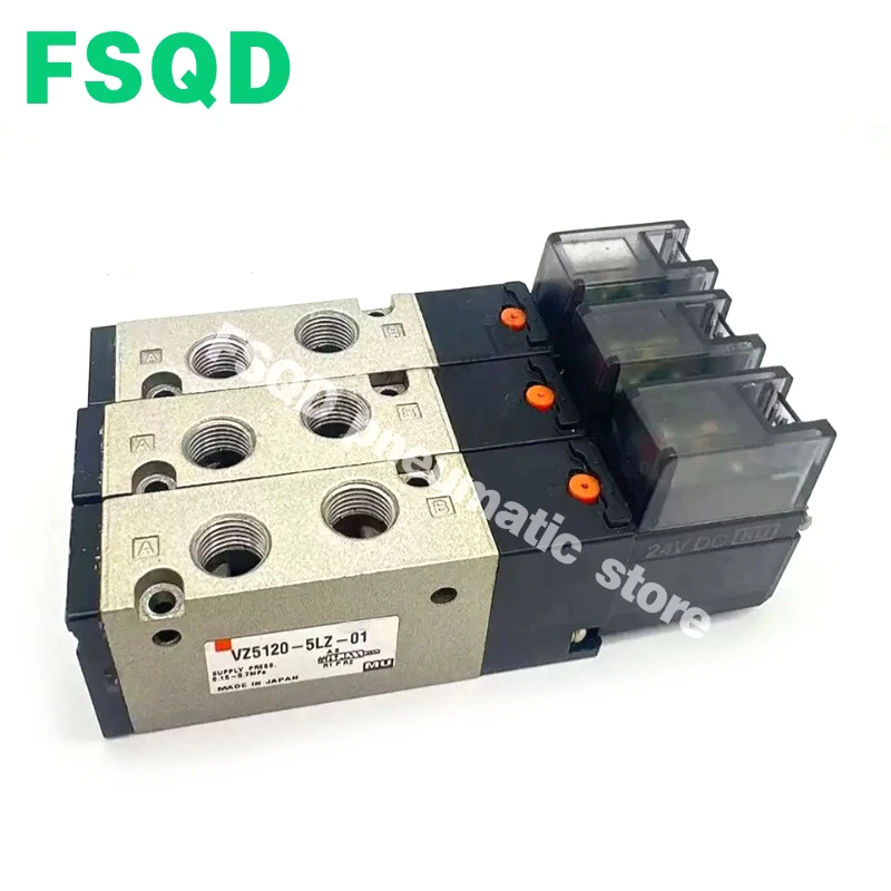

5 Port Pilot Operated Solenoid Valve VFA5120-03 VFS1120-5GB-01 DC24V AC220V DC12V coil VFS VZ Series for smc