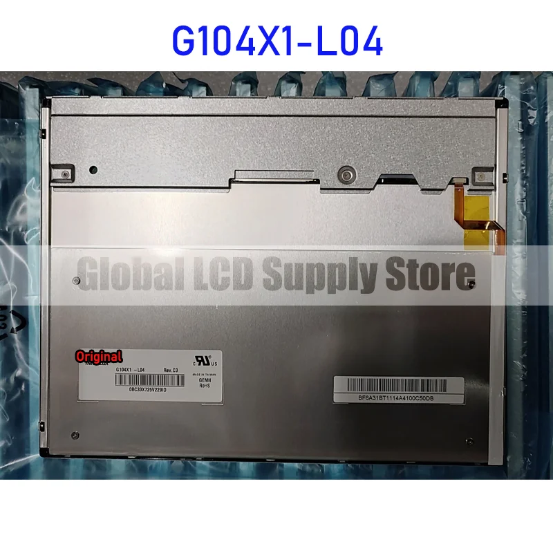 

G104X1-L04 10.4 Inch LCD Display Screen Panel Original for Innolux 30 Pins Connector Brand New Fully Tested