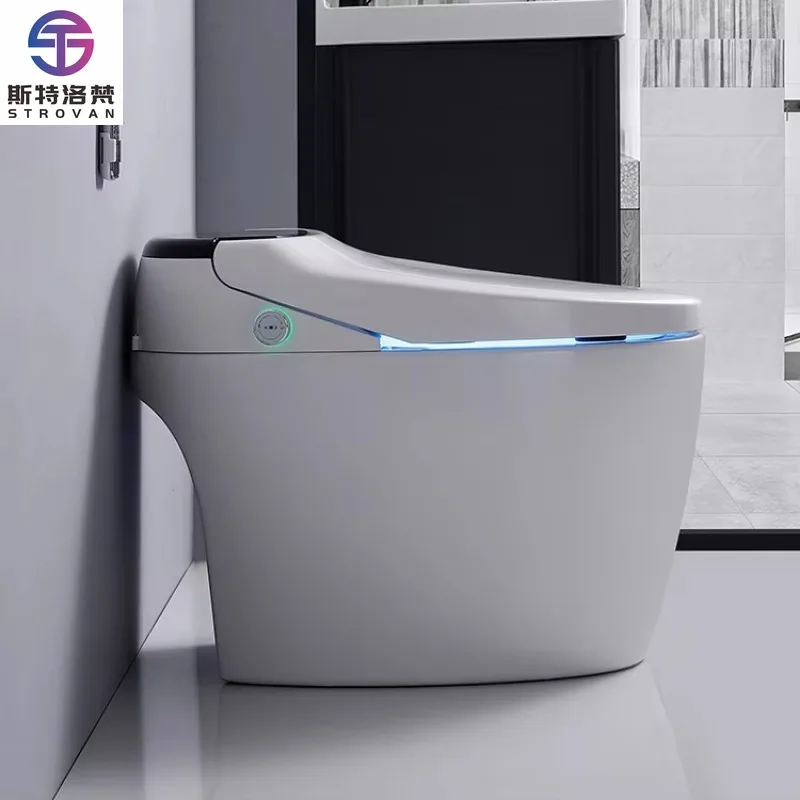 

ZXHK Factory Wholesale Cheap Bathroom Ceramic Floor Mount Electronic Wc Toilet Bowl Japanese Intelligent Smart Toilet With Bidet