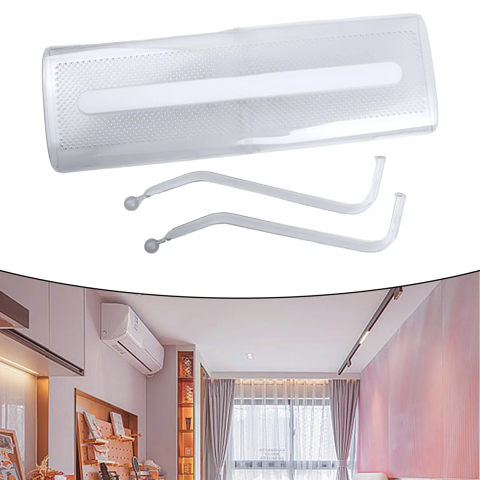 Air Conditioning Wind Deflector Anti-Direct Blowing Windproof Wall-Mounted Air Outlet Baffle Transparent Hanging Cold Air Guide