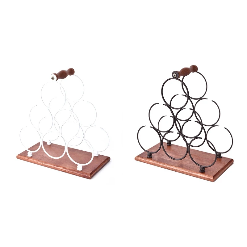 Stacked Ring Wine Rack Iron Restaurant Decoration Wine Rack Stacked Wine Rack Wine Bottle Storage Rack Home Decoration