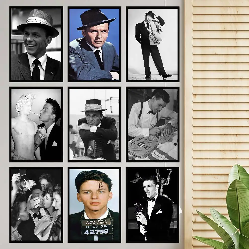 Vintage Jazz Musik Frank Sänger Sinatra Vintage Poster Sticky Vintage Zimmer Home Bar Cafe Dekor Kawaii Zimmer Dekor
