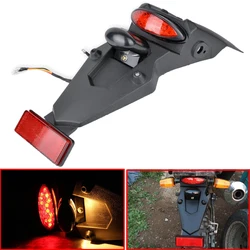 Motorcycle Taillight Brake Stop Lights LED Fender Universal Motorcycle Dirt Bike LED Mudguard Tail Stop Tail Brake Light