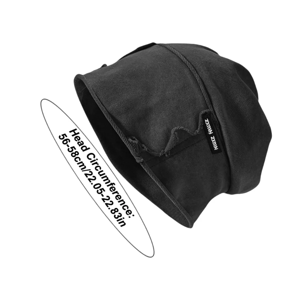 Casual Vintage Wasteland Pullover Cap Cotton Elastic Washed Beanie Cool Hip Hop Loose Beret Streetwear