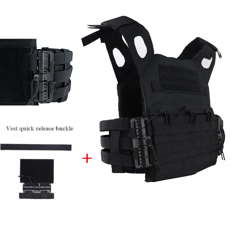 2PCS Universal Tactical Vest Quick Release Buckle Molle Kit Airsoft Vest Quick Removal Buckle Set for Hunting Accessories