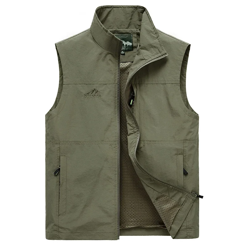 Gilet da uomo nuova estate gilet senza maniche da uomo primavera autunno gilet da viaggio Casual all'aperto gilet Multi-tasche gilet giacche maschili