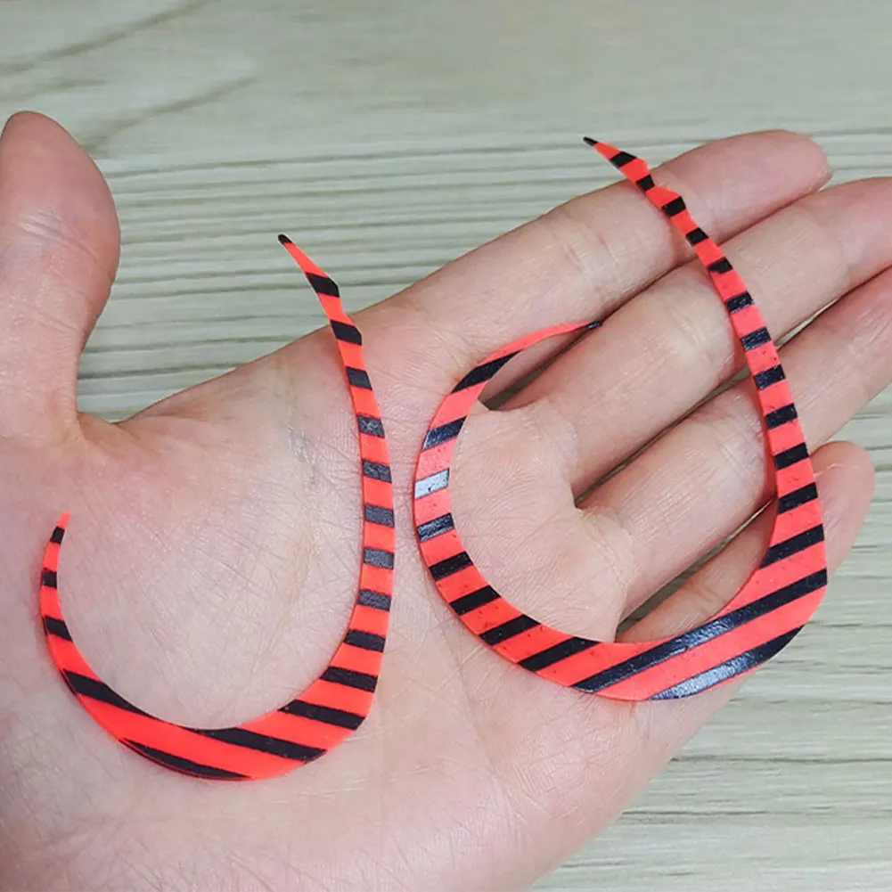 5pcs/Bag High-Elastic Silicone Streamers Soft Spare Swing Tail Soft Tairaba SpareTie Replacement Jig Lures Accessory