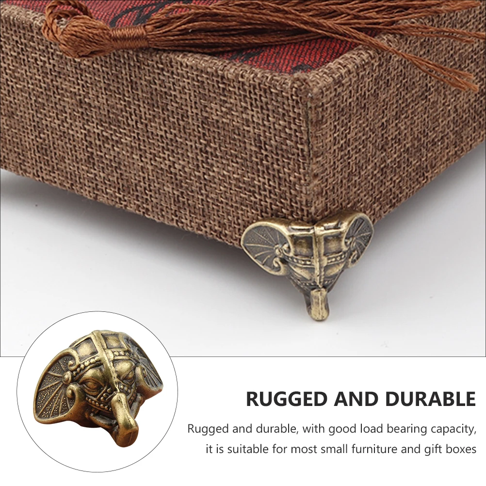 

10pcs Elephant Trunk Base Furniture Feet Replacement Plastic Durable Retro Jewelry Box Legs Support Small Furniture Parts