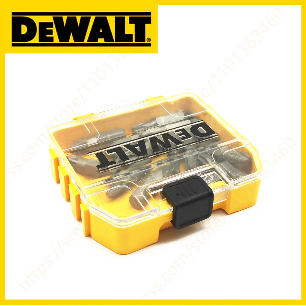 Set di punte per viti DEWALT 15 pezzi 25mm PH2 PZ2 PZ3 T20 T25 testa di perforazione per legno Elecitrc punta da trapano originale con custodia