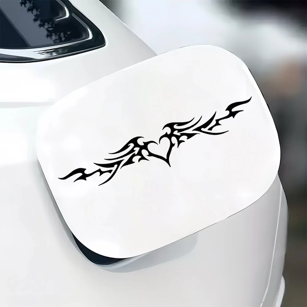 Engelsflügel Gotische Herz-Aufkleber, Wasserfeste Vinyl-Sticker für Autofenster Fahrzeug-Außendekoration