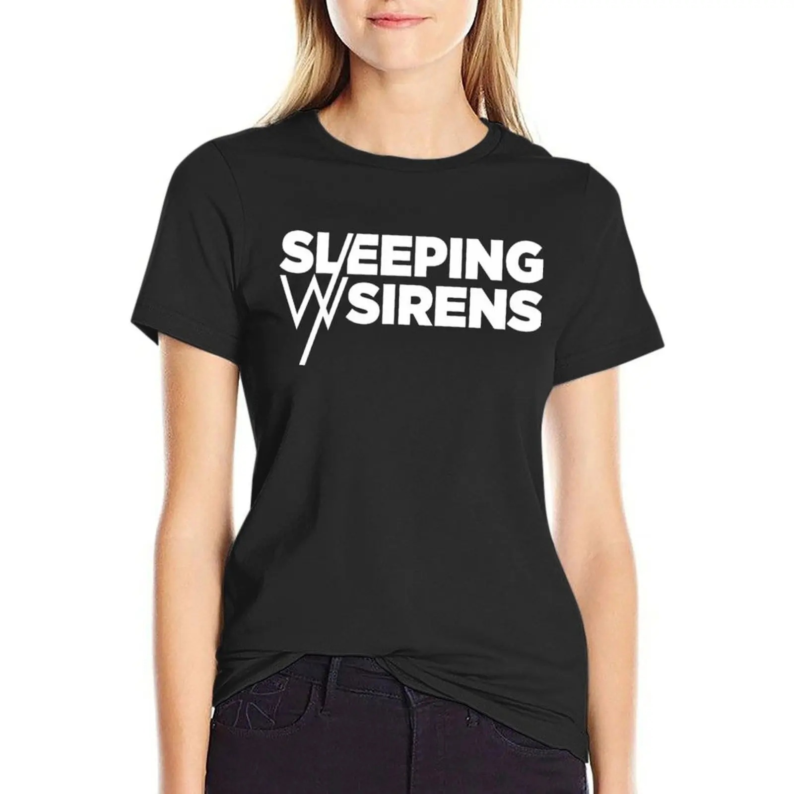 Sleeping With Sirens T-Shirt Blouse vintage clothes plus sizes Woman T-shirts