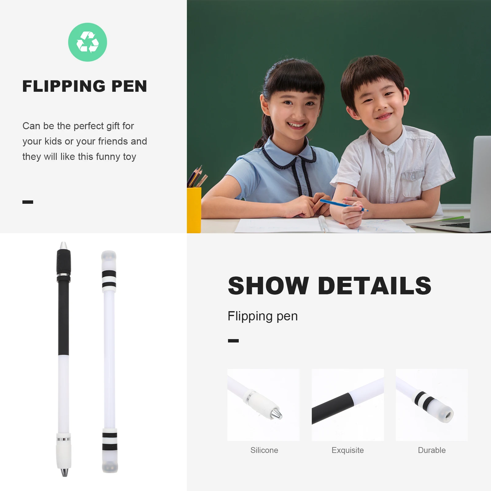 

2 Pcs Special Pen for Turning Funny Toy Gaming Flipping Style Students Portable Rotating