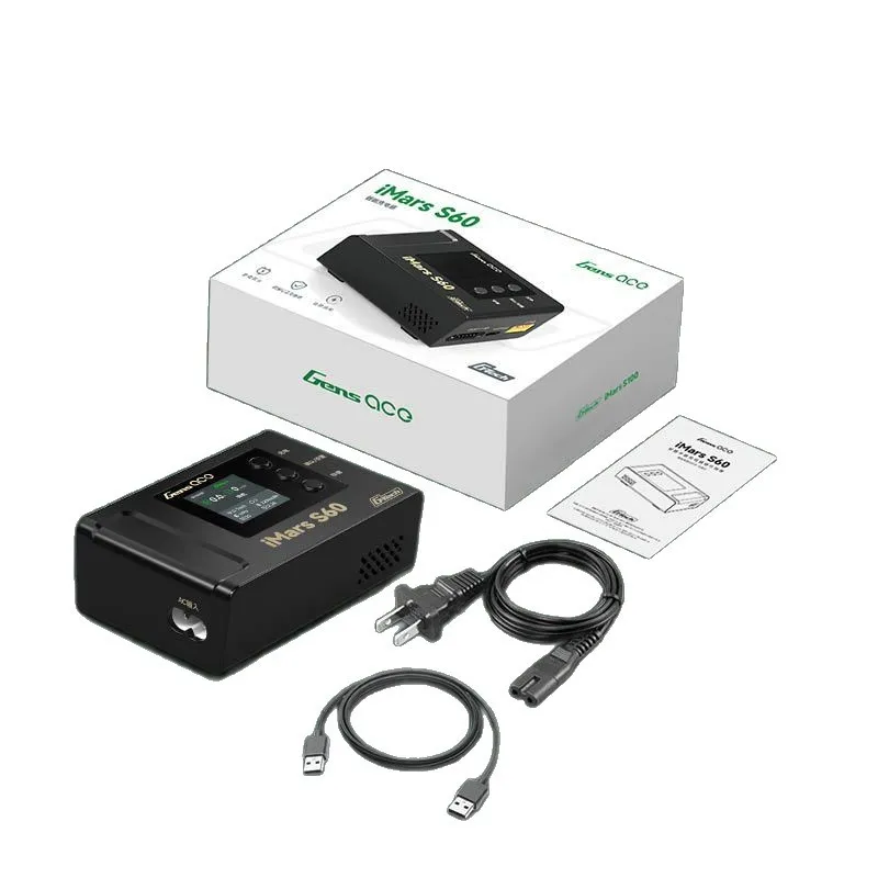 Gens ACE IMars S60 60W G-Tech Smart Charger 5A 2S~4S LiPo Battery Balance Charger For RC FPV Drone Model Airplane view 5
