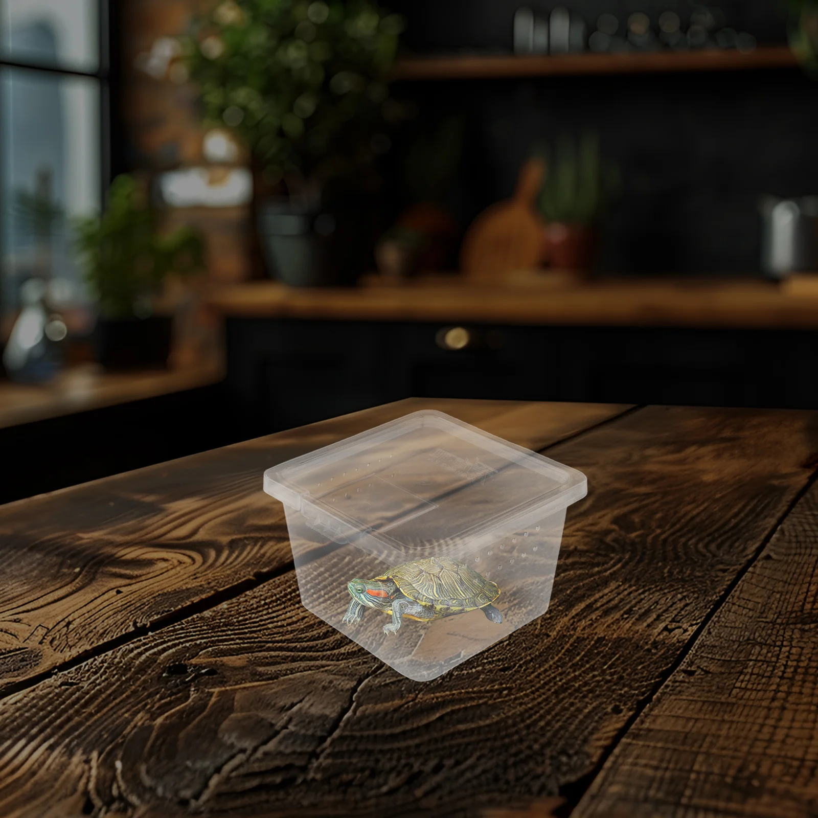 

10pcs Reptile Terrarium: Spacious Turtle Habitat With Sunbathing Area Private Hideout For Lizards Geckos Spiders Frogs Snails