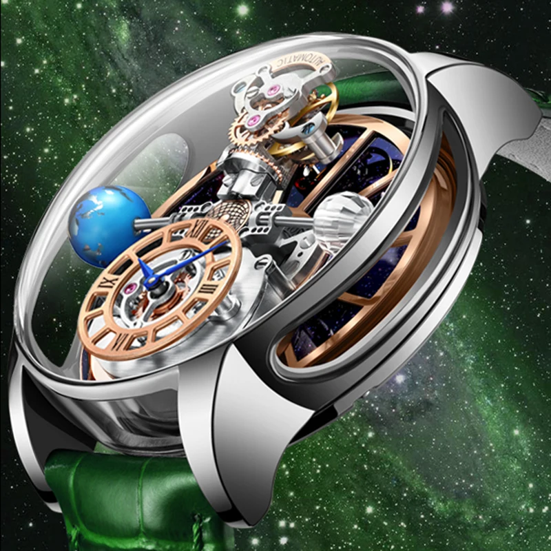 

Richard v2 Astronomia Celestial SeriesTourbillon Watch Men The Transparent Design Looks Like Dragon Roaming Jacob Co Man Watches