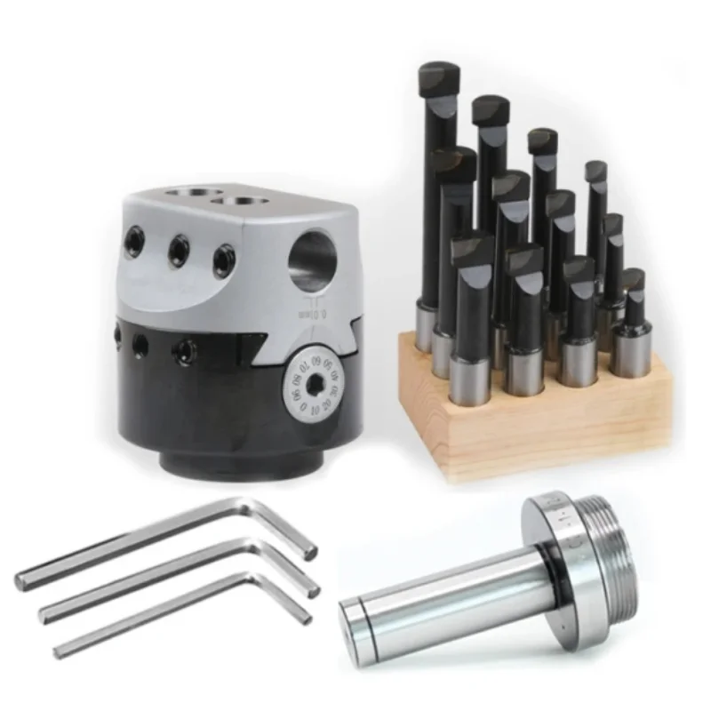 

2 inch Rough boring tool 50mm boring head 9pcs12mm boring bar connecting rod For CNC machine