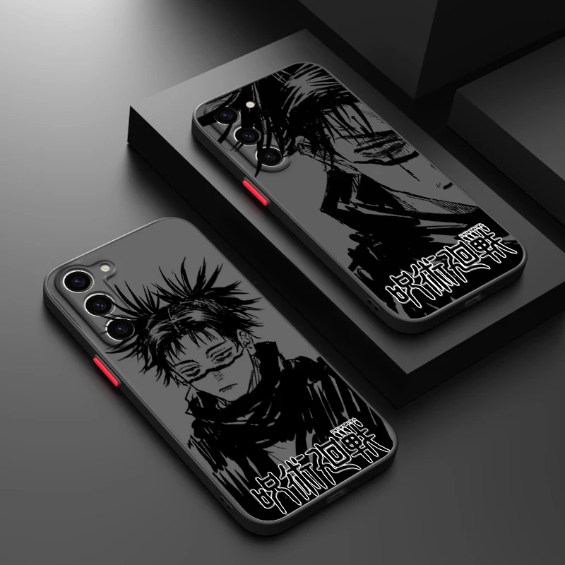 Jujutsu Kaisen Choso Anime For Samsung Galaxy A91 A81 A73 A72 A55 A54 Matte Frosted Translucent Phone Case