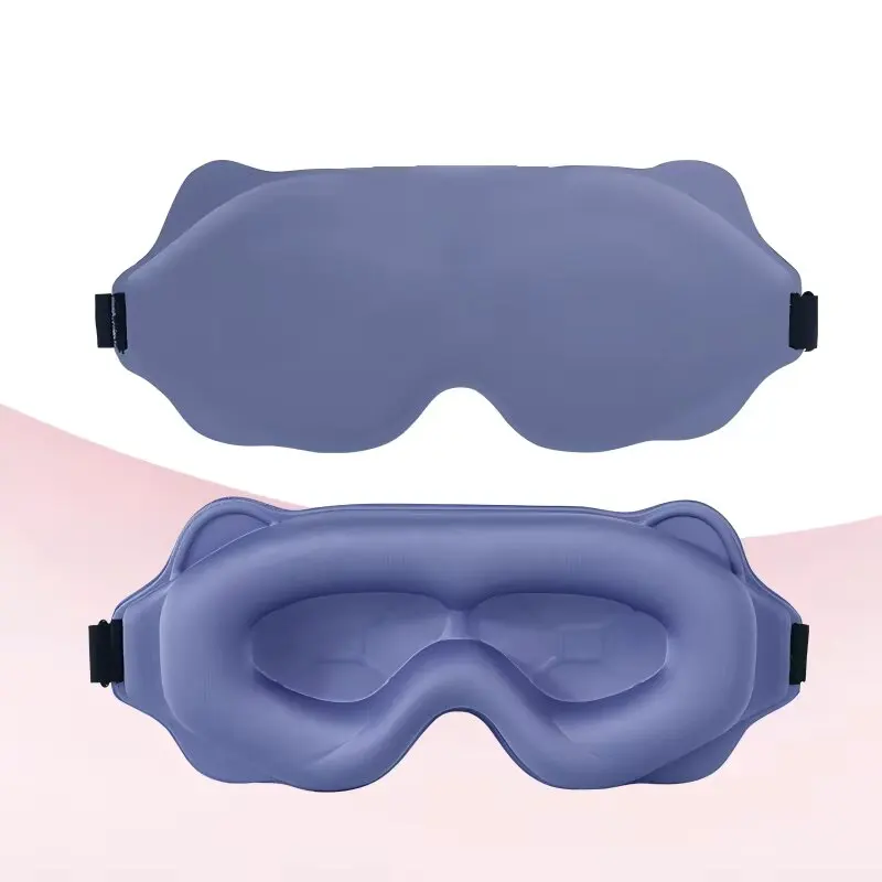 3D-Konturierte Schlafmaske mit Gewichten für Seitenschläfer, Weich und Komfortabel, 100% Lichtundurchlässig, Kein Augendruck, für Männer und Frauen
